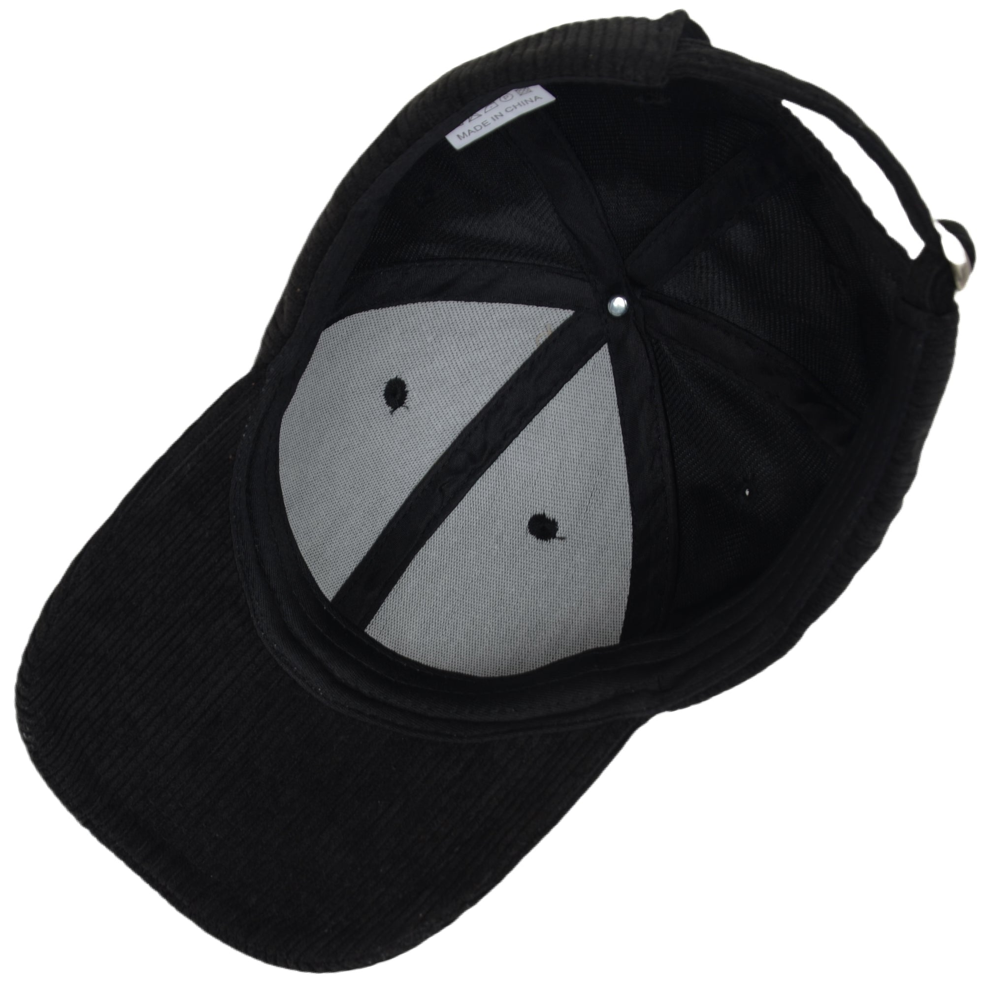 Anna-Kaci Vintage Corduroy Baseball Cap Solid Color Adjustable Strap Trucker Hat for Women Men