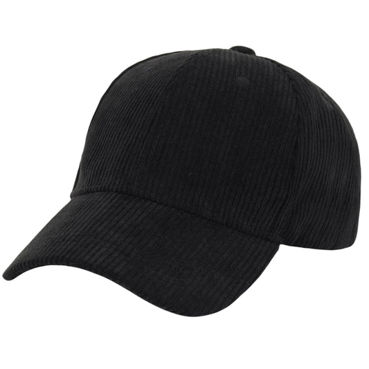 Anna-Kaci Vintage Corduroy Baseball Cap Solid Color Adjustable Strap Trucker Hat for Women Men