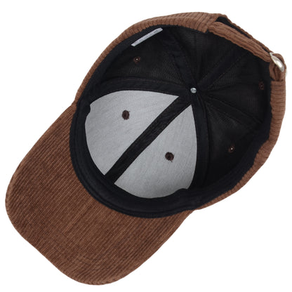 Anna-Kaci Vintage Corduroy Baseball Cap Solid Color Adjustable Strap Trucker Hat for Women Men