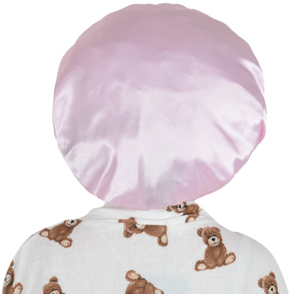 Anna-Kaci Silk Bonnet for Sleeping Satin Lined Hair Bonnet with Long Tie Band for Women Curly Hair