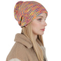 Anna-Kaci Winter Slouchy Beanie Hat Colorful Stretchy Knit Long Baggy Slouch Skull Cap for Women