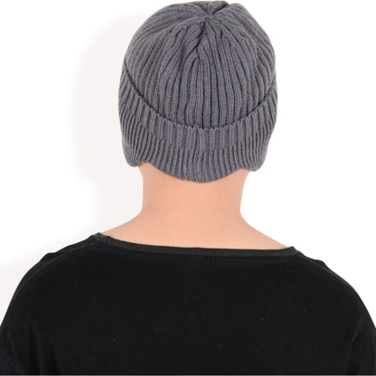 Anna-Kaci Men's Ribbed Knit Baseball Cap with Ear Flap Coverage for Winter Warmth and Style