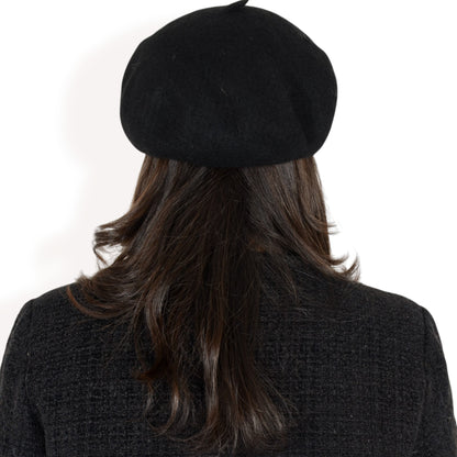 Anna-Kaci Women'sClassic Wool Beret Hat with Adjustable Inner Band and Timeless Parisian Style