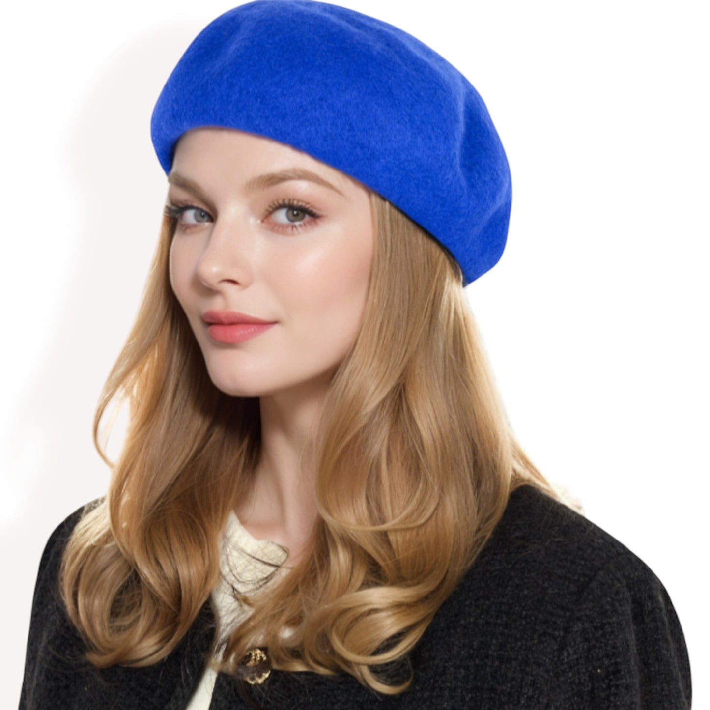 Anna-Kaci Women'sClassic Wool Beret Hat with Adjustable Inner Band and Timeless Parisian Style