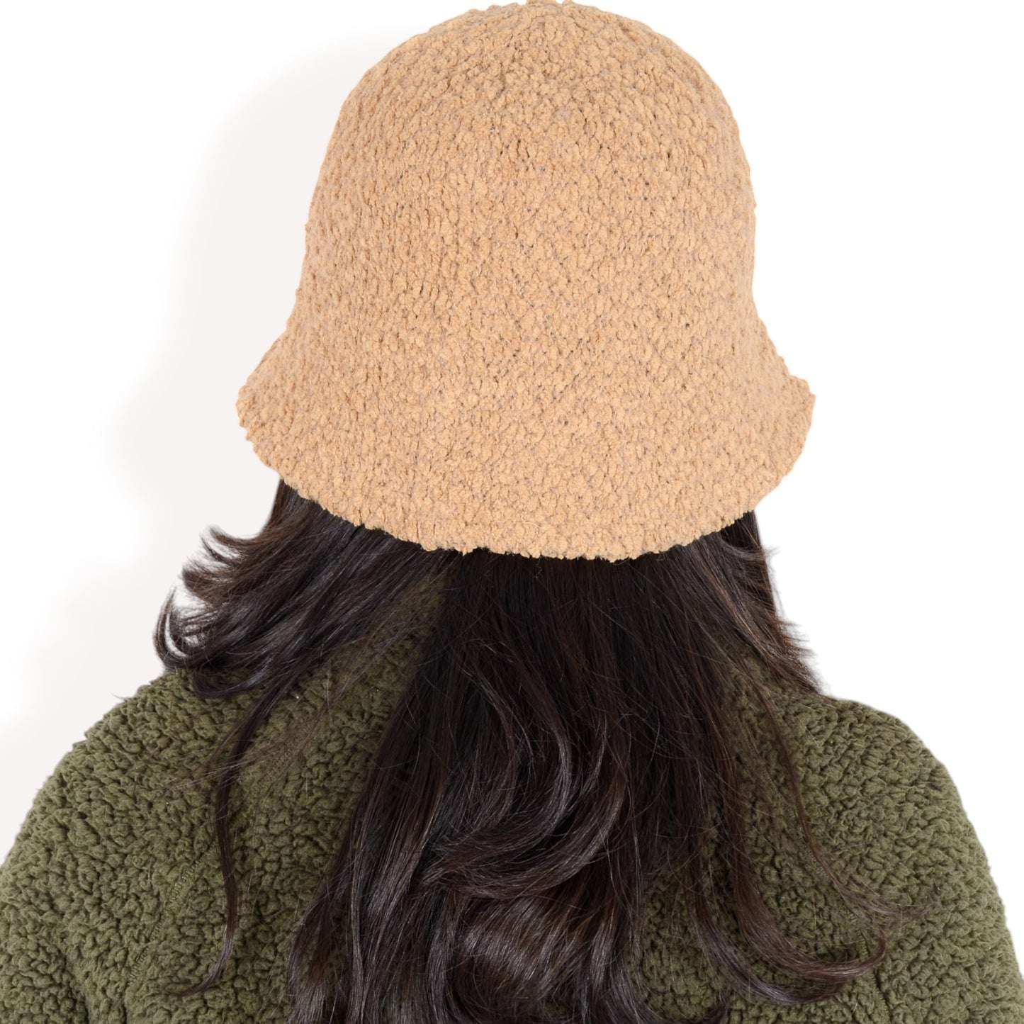 Anna-Kaci Women's High Pile Fleece Bucket Hat with Soft Textured Fabric and Modern Casual Design