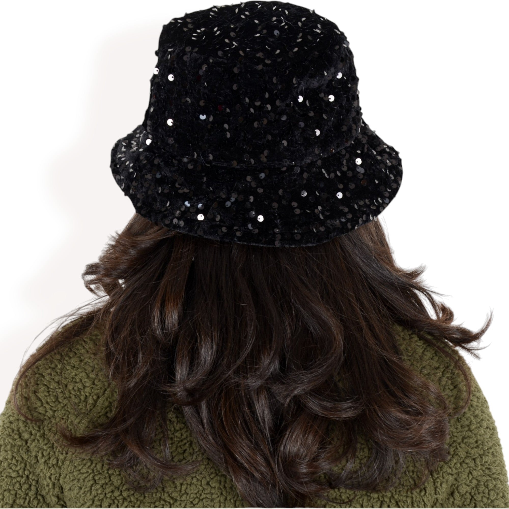 Anna-Kaci Women's Sequin Bucket Hat with Sparkling Design and Reversible Feature for Stylish Casual or Party Looks