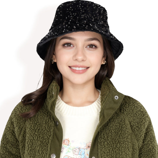 Anna-Kaci Women's Sequin Bucket Hat with Sparkling Design and Reversible Feature for Stylish Casual or Party Looks