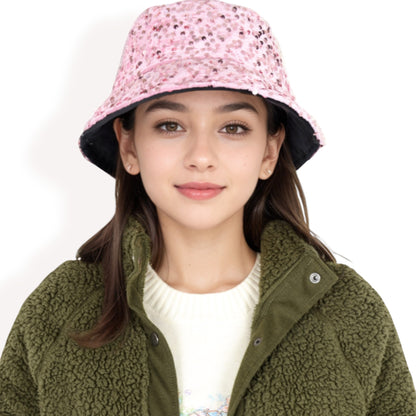 Anna-Kaci Women's Sequin Bucket Hat with Sparkling Design and Reversible Feature for Stylish Casual or Party Looks
