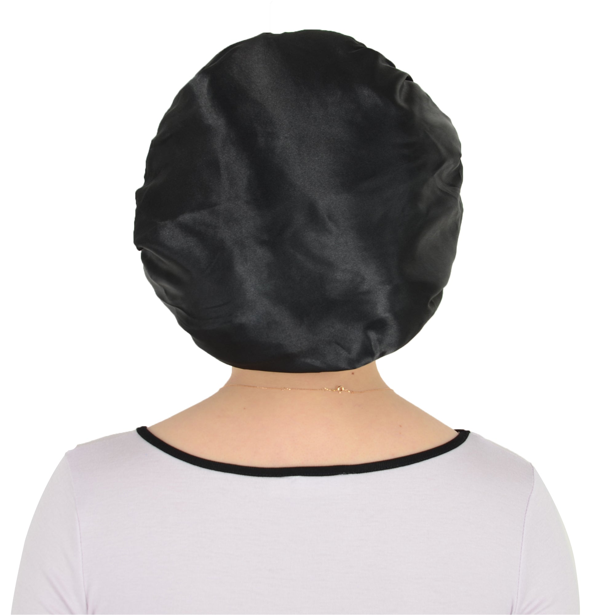 Anna-Kaci Satin Sleep Bonnet Elasticity Wide Band Silky Hair Protection for Curly and Natural Hair