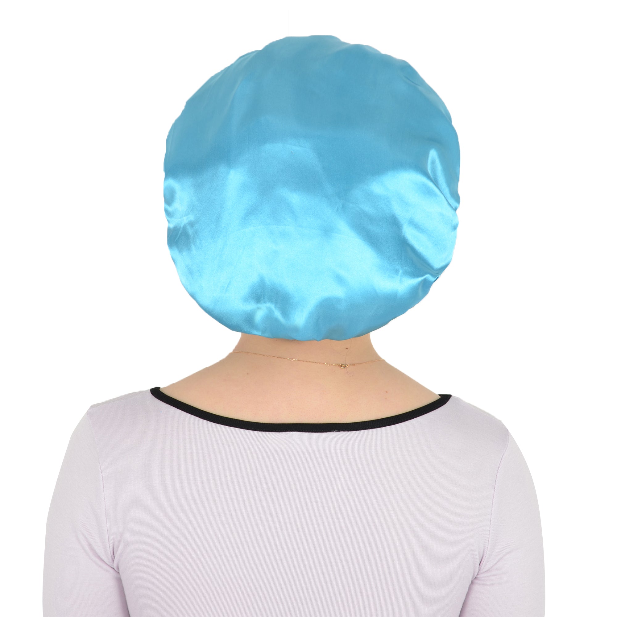 Anna-Kaci Satin Sleep Bonnet Elasticity Wide Band Silky Hair Protection for Curly and Natural Hair