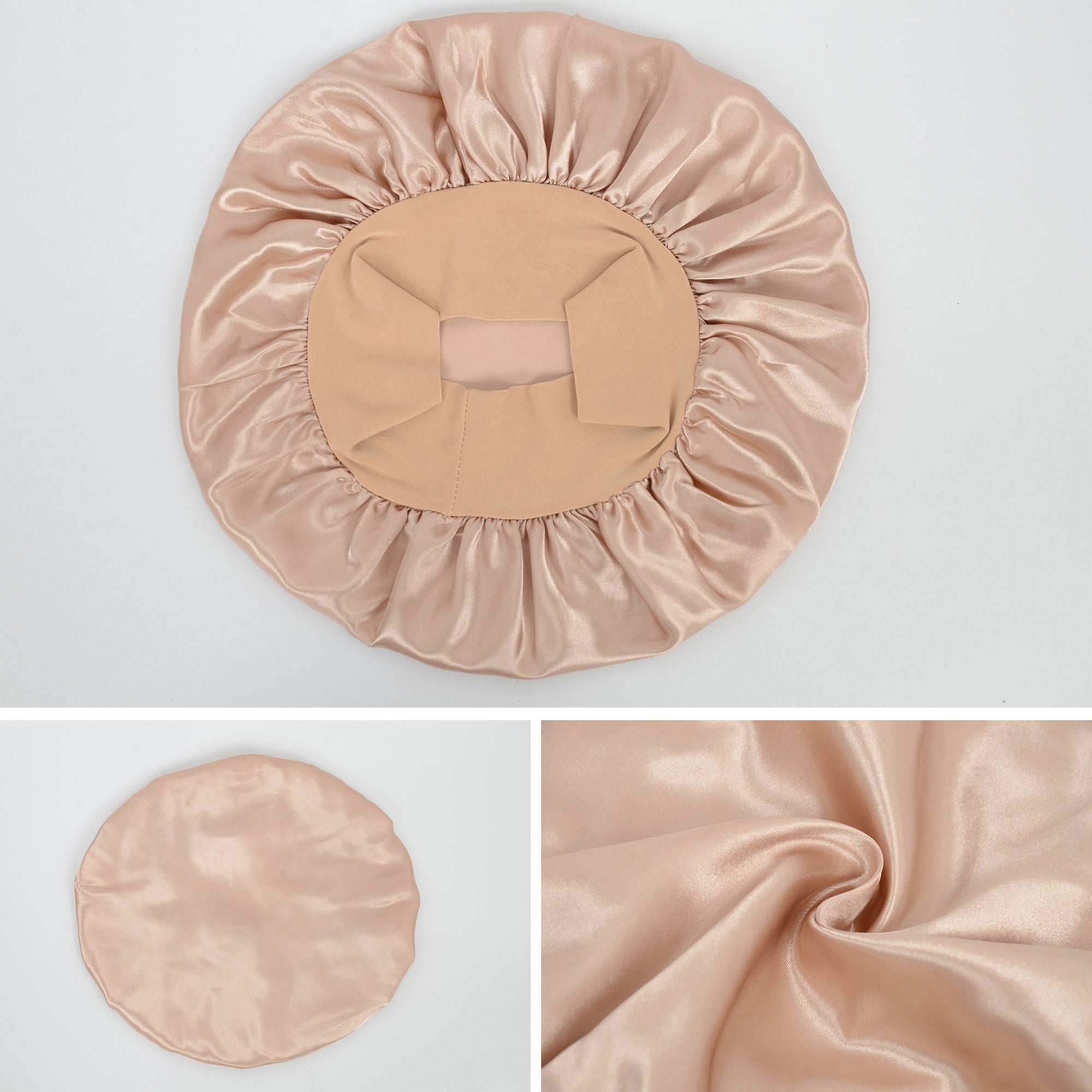 Anna-Kaci Satin Sleep Bonnet Elasticity Wide Band Silky Hair Protection for Curly and Natural Hair