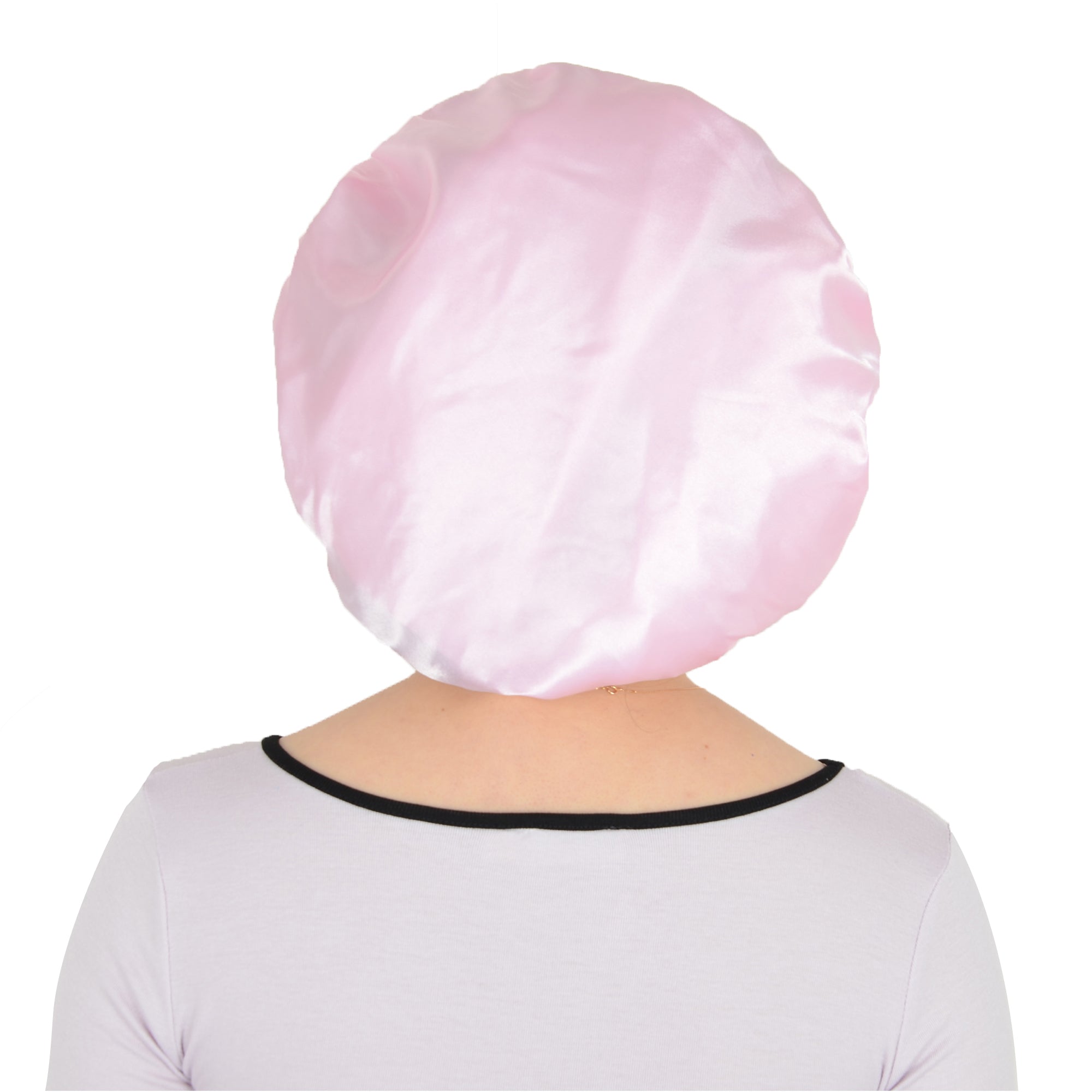 Anna-Kaci Satin Sleep Bonnet Elasticity Wide Band Silky Hair Protection for Curly and Natural Hair