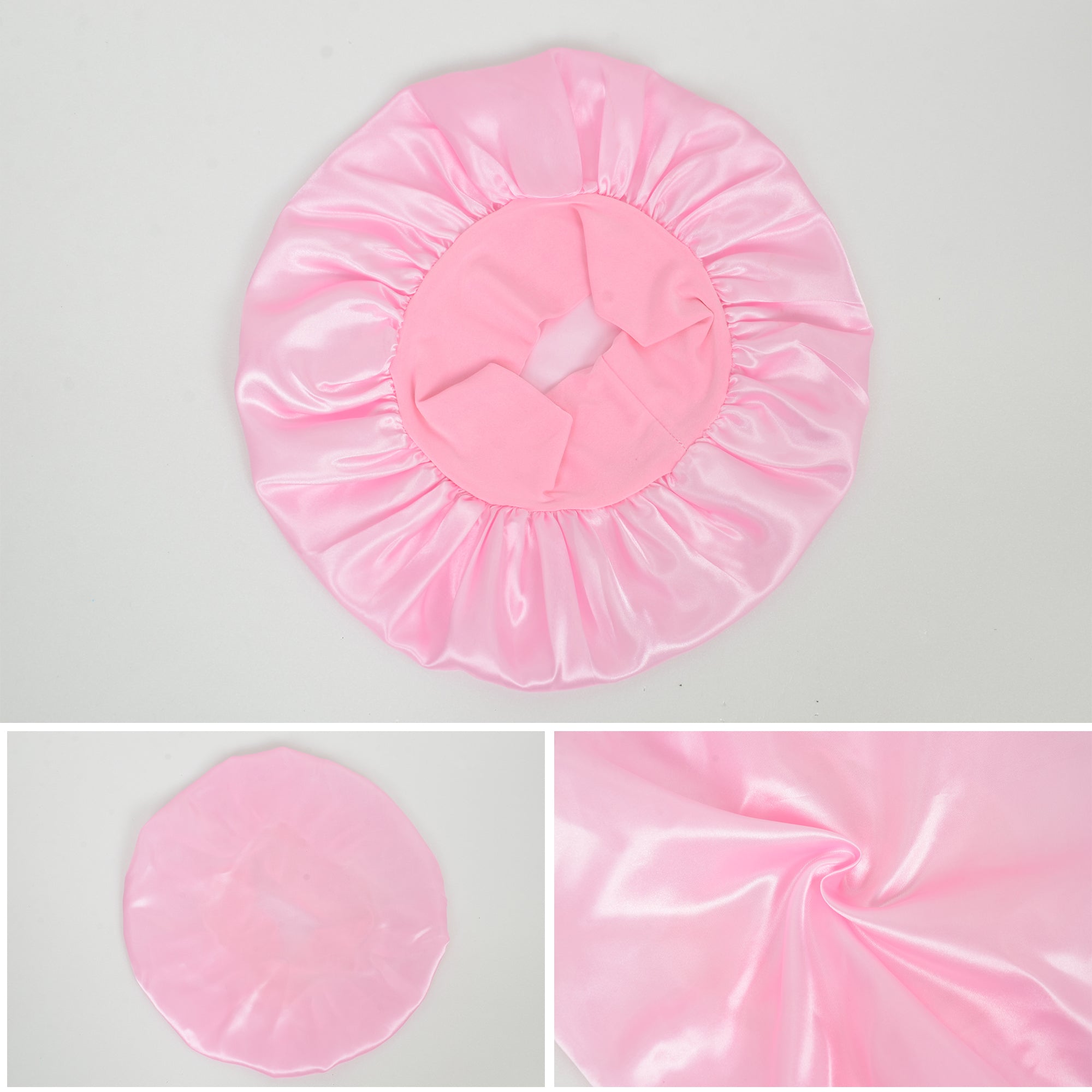 Anna-Kaci Satin Sleep Bonnet Elasticity Wide Band Silky Hair Protection for Curly and Natural Hair