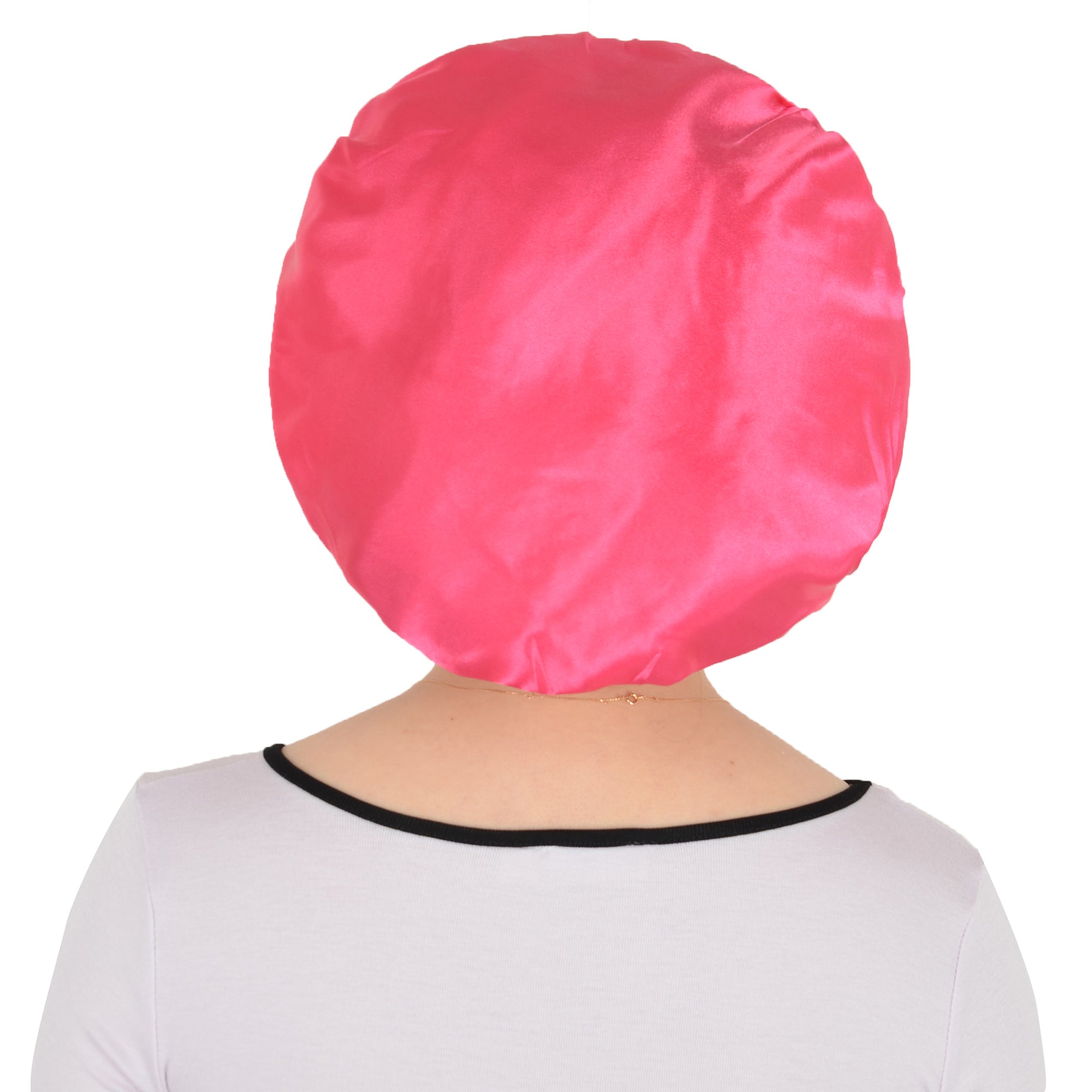 Anna-Kaci Satin Sleep Bonnet Elasticity Wide Band Silky Hair Protection for Curly and Natural Hair