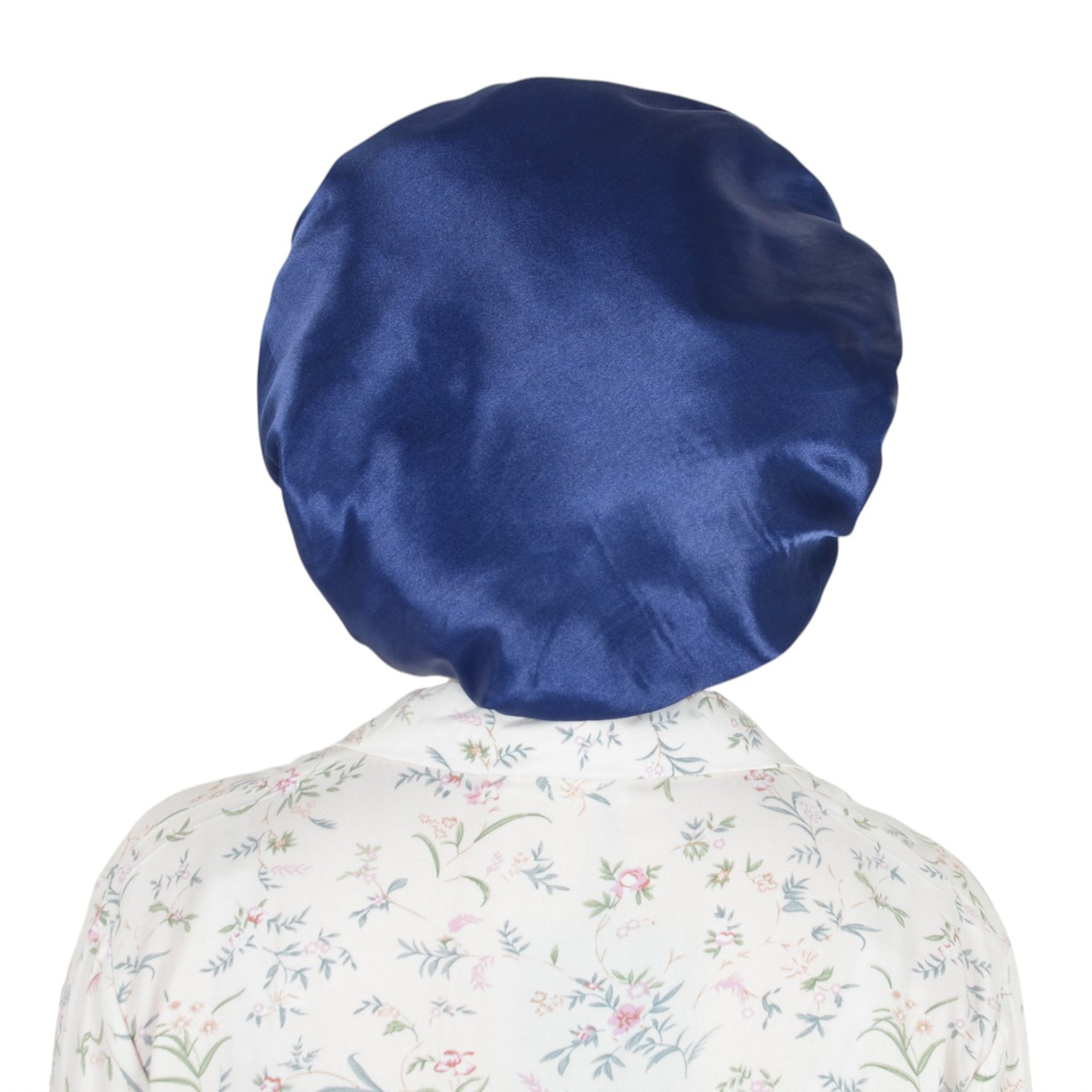 Anna-Kaci Satin Sleep Bonnet Double Layer Ruffled Edge Reversible Silky Cap for Curly and Natural Hair