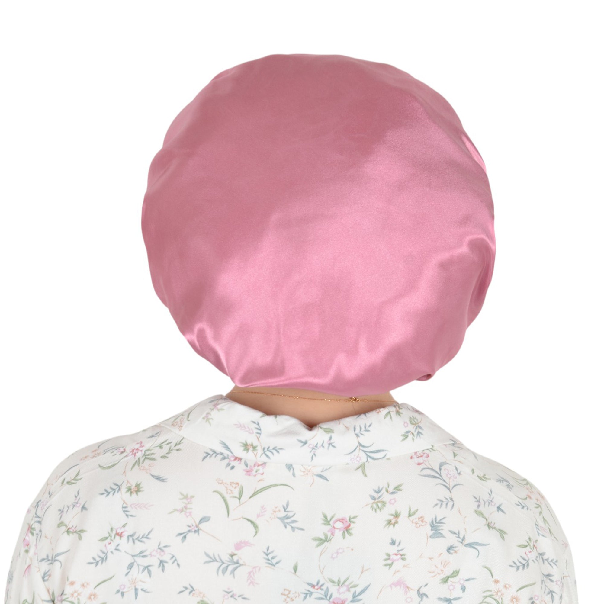 Anna-Kaci Satin Sleep Bonnet Double Layer Ruffled Edge Reversible Silky Cap for Curly and Natural Hair