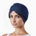 Anna-Kaci Glitter Turban Twist Knot Head Wrap Stretchy Metallic Fabric Elegant Headscarf for Stylish Looks