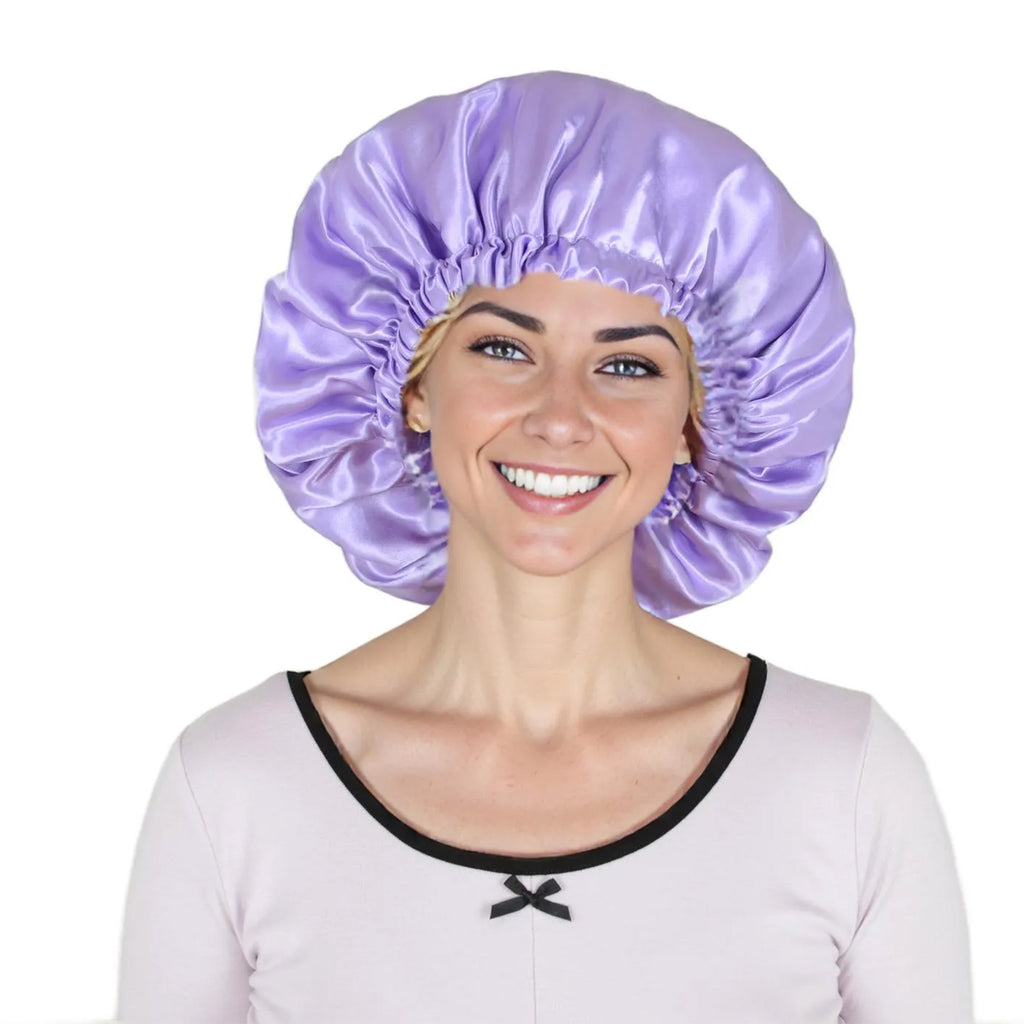 Anna-Kaci Sleep Bonnet Adjustable Elastic Band Smooth Hair Protection Cap for Curly and Natural Hair