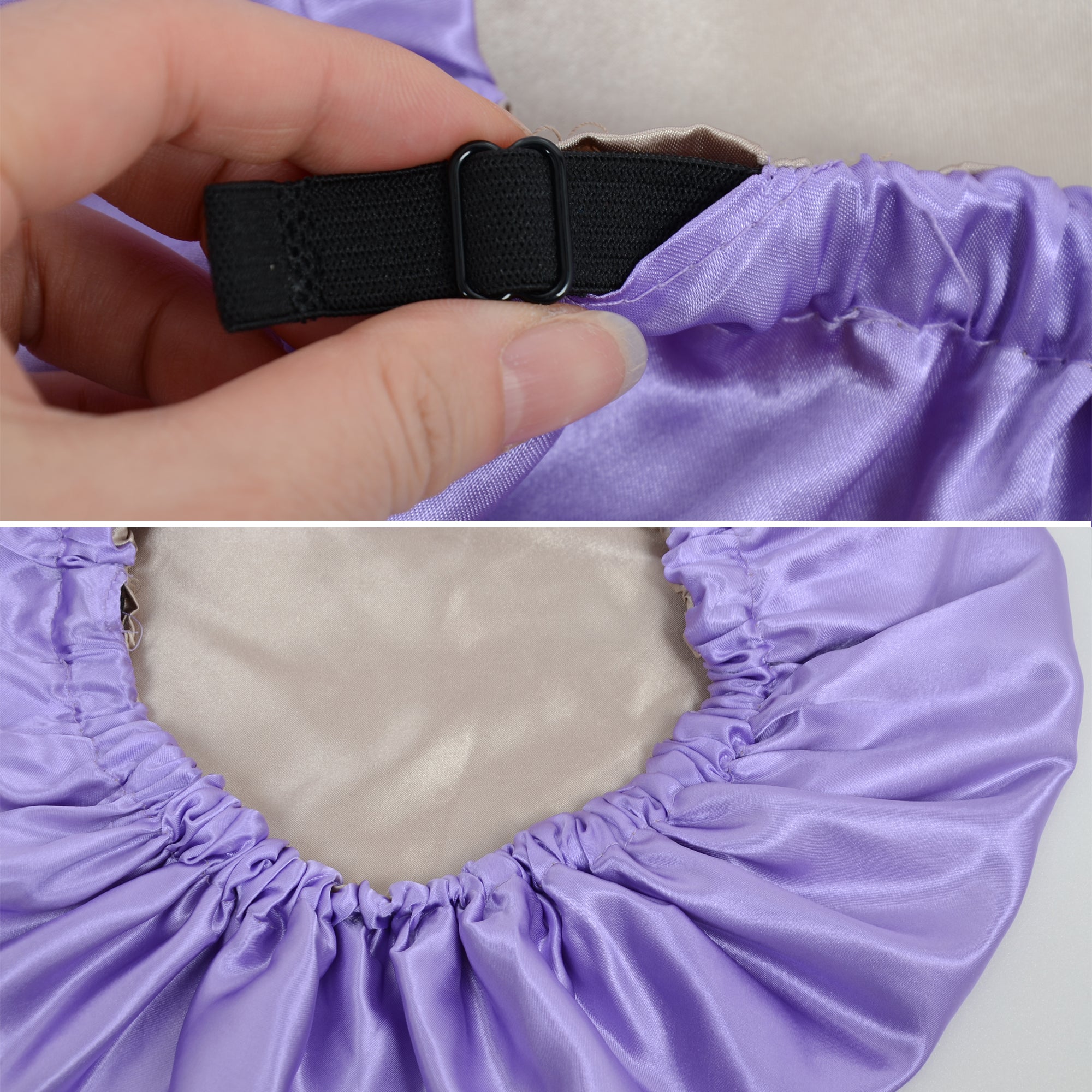 Anna-Kaci Sleep Bonnet Adjustable Elastic Band Smooth Hair Protection Cap for Curly and Natural Hair