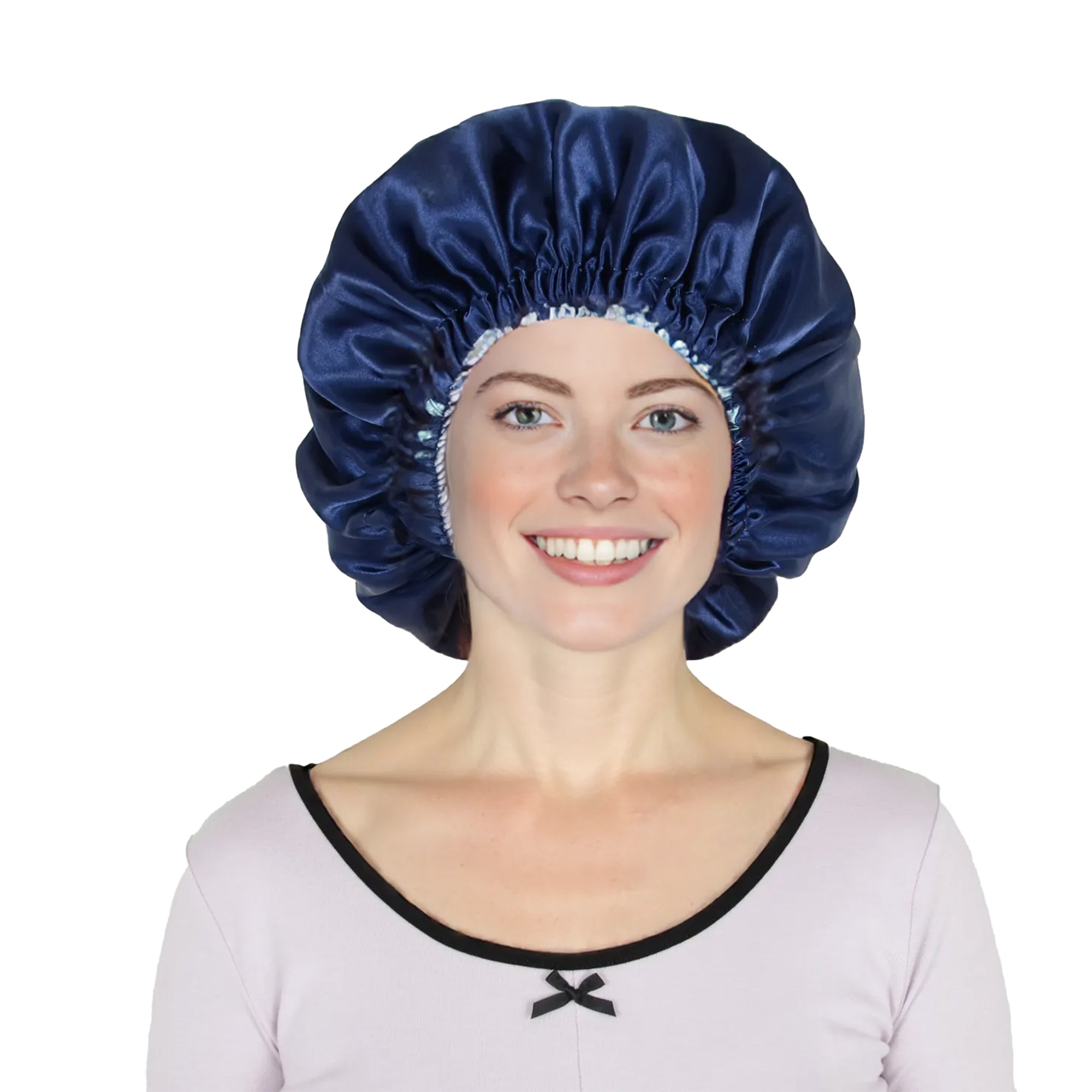 Anna-Kaci Sleep Bonnet Adjustable Elastic Band Smooth Hair Protection Cap for Curly and Natural Hair