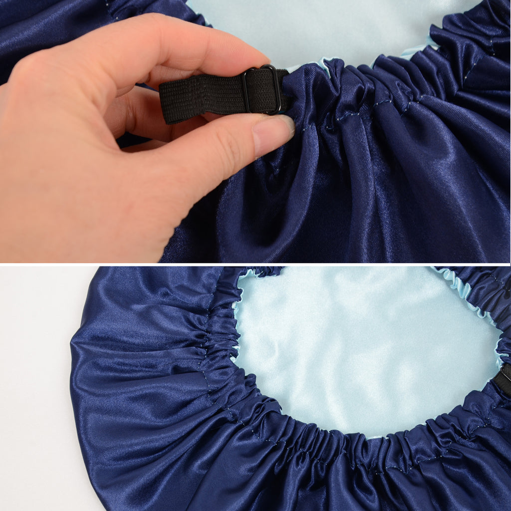 Anna-Kaci Sleep Bonnet Adjustable Elastic Band Smooth Hair Protection Cap for Curly and Natural Hair