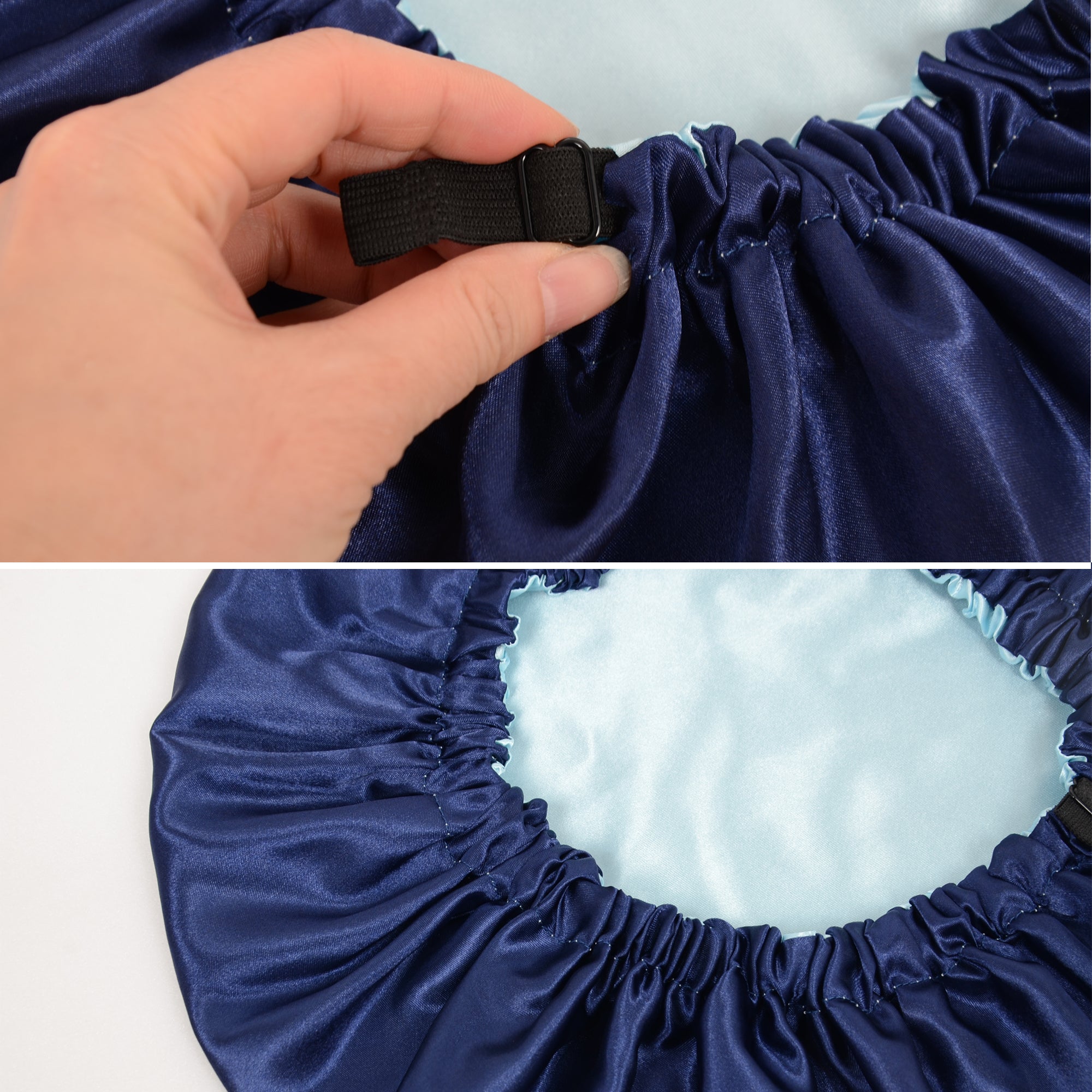 Anna-Kaci Sleep Bonnet Adjustable Elastic Band Smooth Hair Protection Cap for Curly and Natural Hair