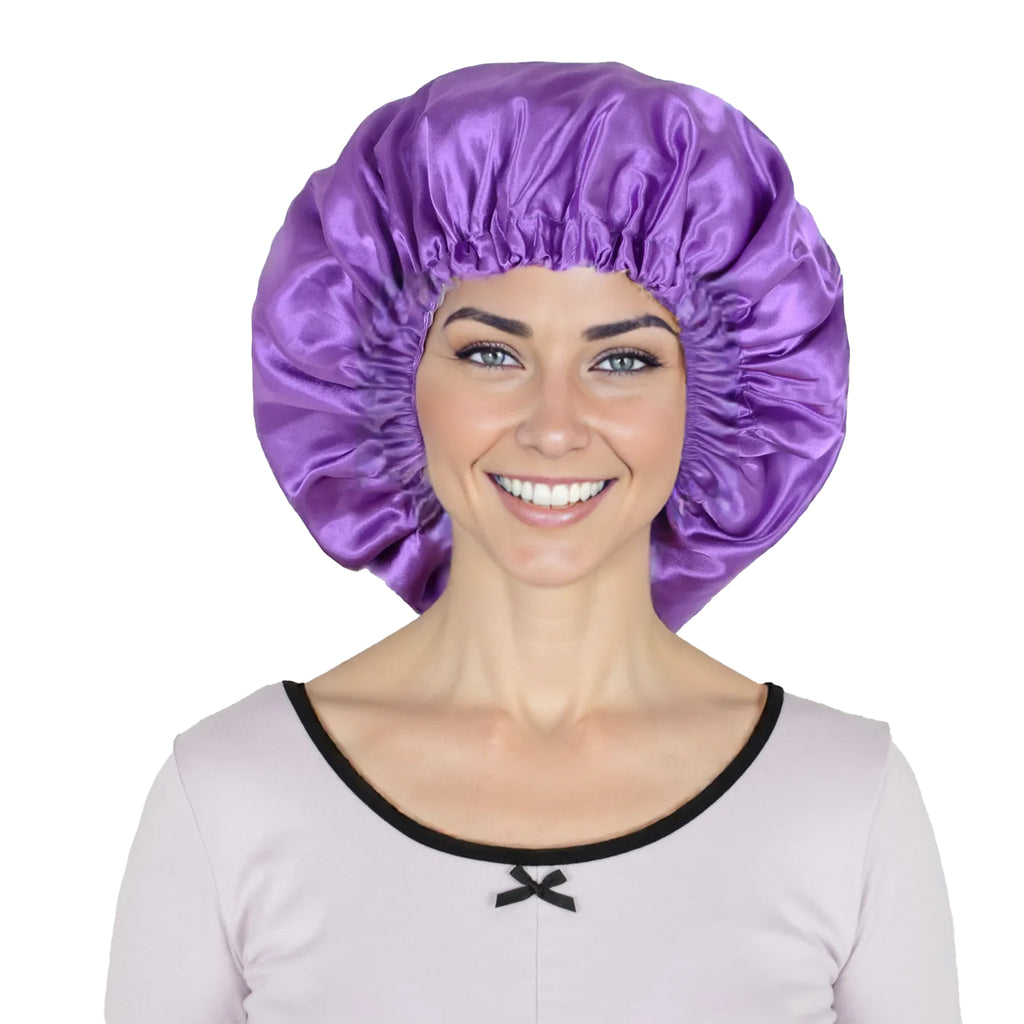 Anna-Kaci Sleep Bonnet Adjustable Elastic Band Smooth Hair Protection Cap for Curly and Natural Hair