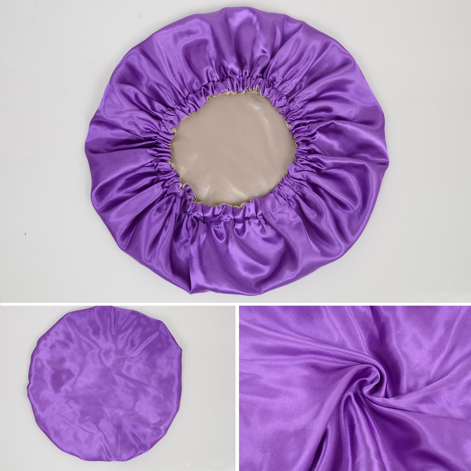 Anna-Kaci Sleep Bonnet Adjustable Elastic Band Smooth Hair Protection Cap for Curly and Natural Hair