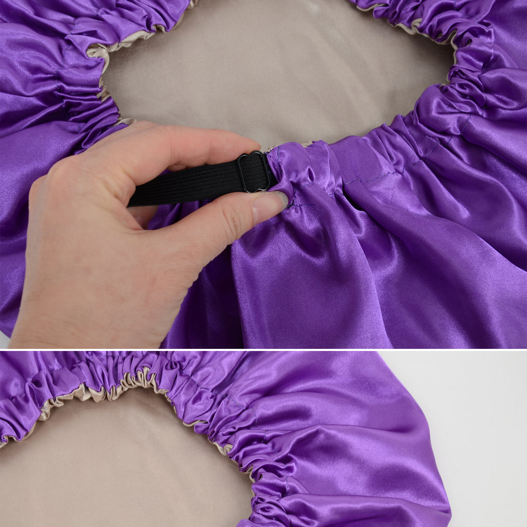 Anna-Kaci Sleep Bonnet Adjustable Elastic Band Smooth Hair Protection Cap for Curly and Natural Hair