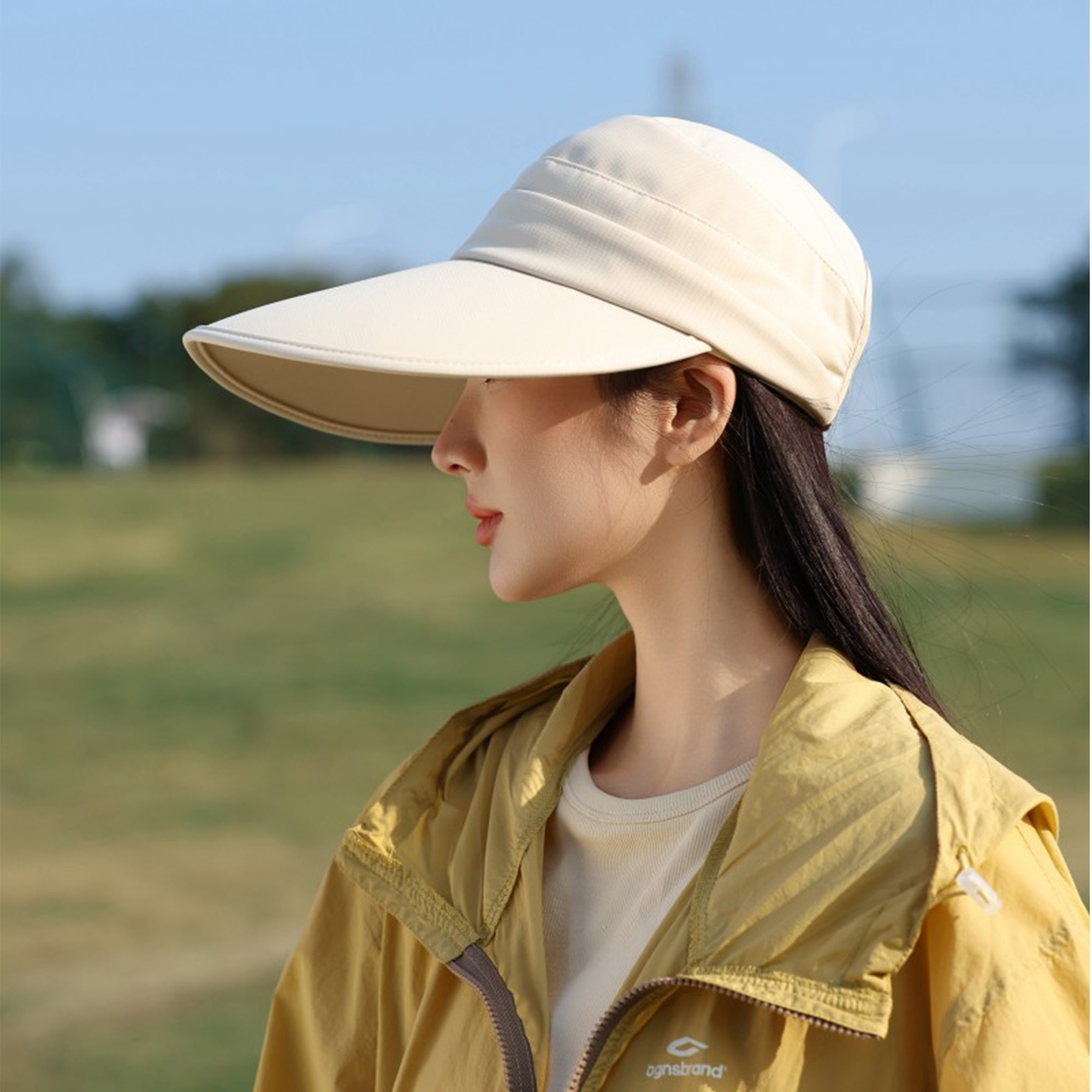 Anna-Kaci Women's Sporty Wide Brim Sun Visor Hat with Adjustable Back Strap Lightweight UV Protection Cap for Outdoor Activities