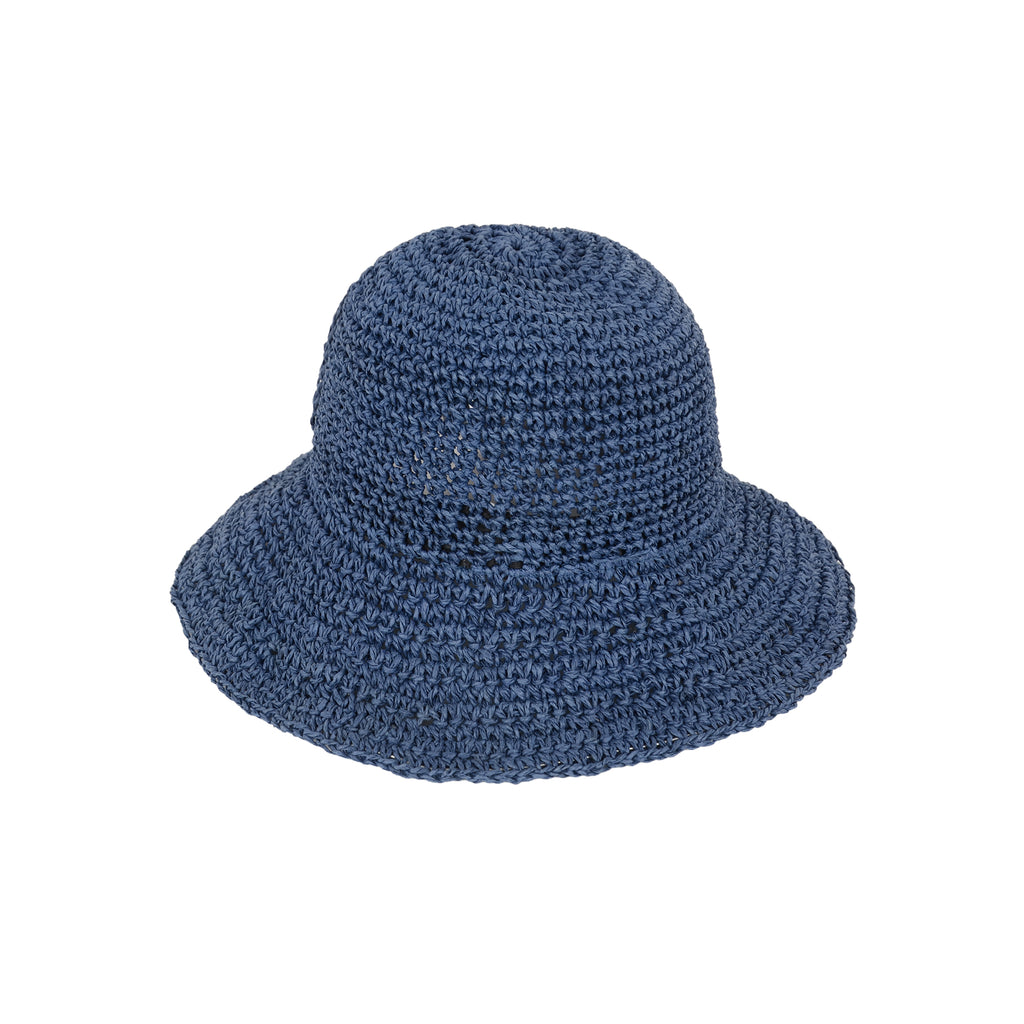 Anna-Kaci Crochet Raffia Sun Hat with Wide Brim and Bow Detail Foldable Summer Beach Hat for Stylish Sun Protection