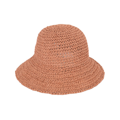 Anna-Kaci Crochet Raffia Sun Hat with Wide Brim and Bow Detail Foldable Summer Beach Hat for Stylish Sun Protection