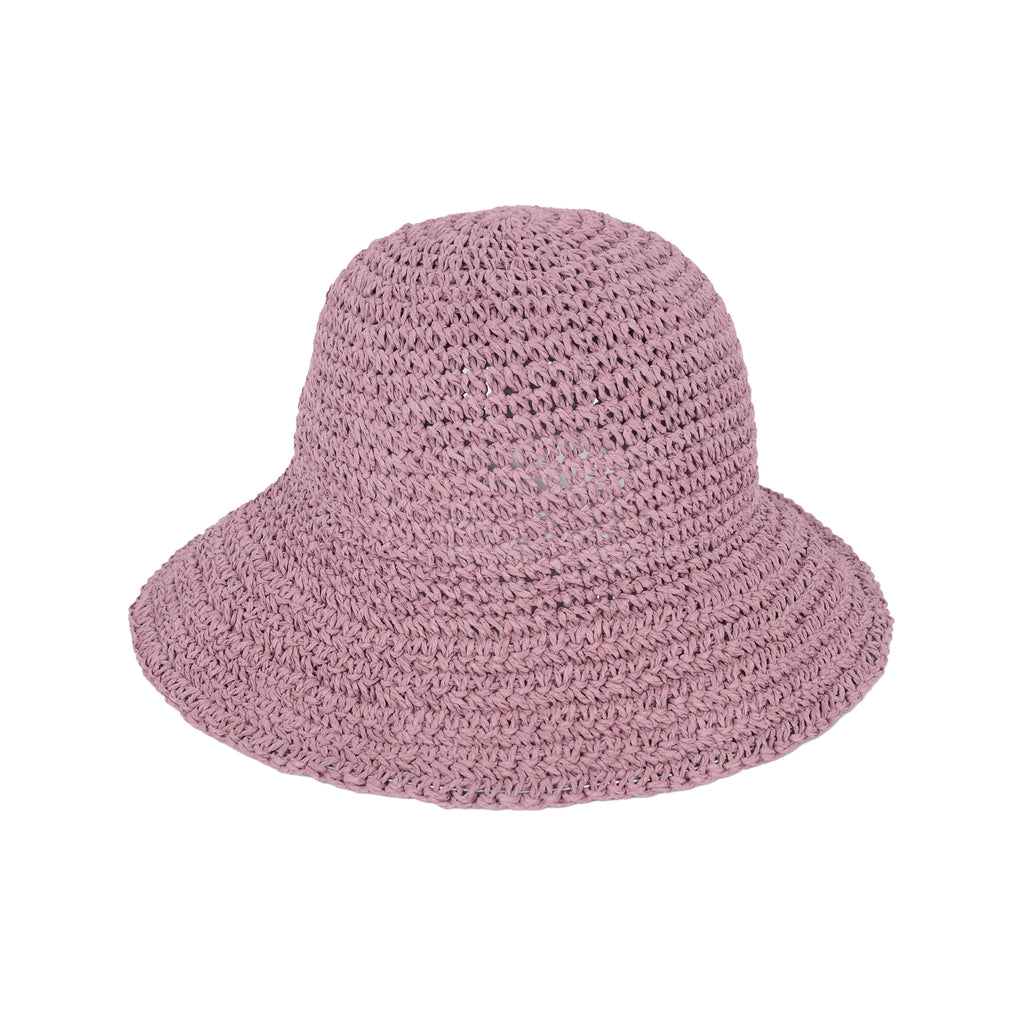Anna-Kaci Crochet Raffia Sun Hat with Wide Brim and Bow Detail Foldable Summer Beach Hat for Stylish Sun Protection
