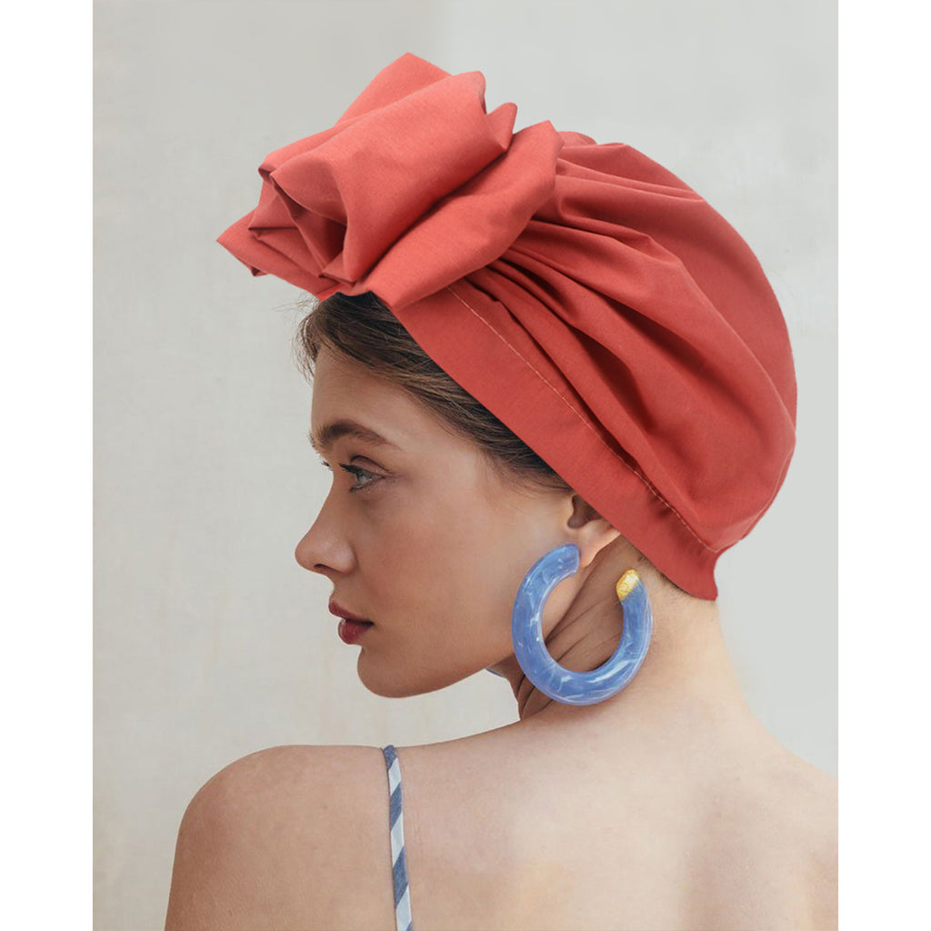 Anna-Kaci Vintage Turban Headwrap with Large Bow Elegant Soft Stretch Headscarf for Women