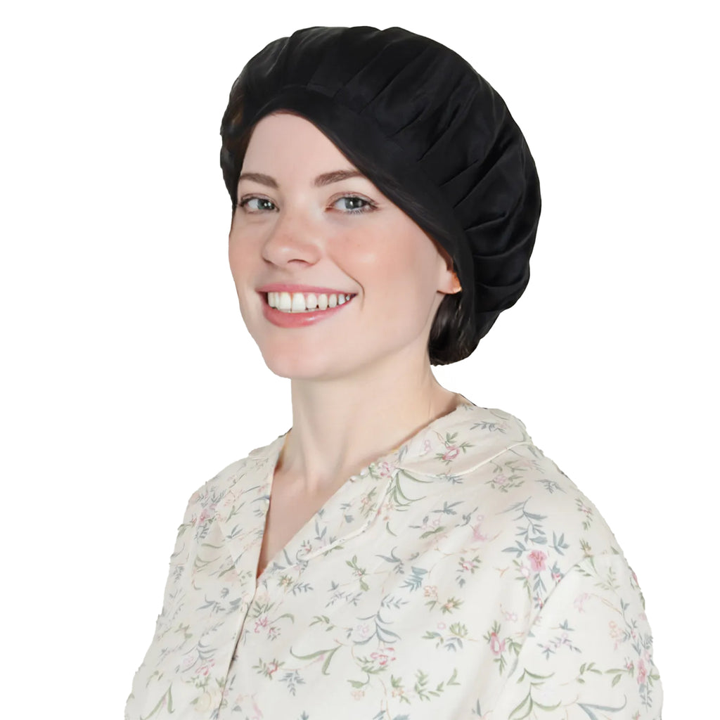 Anna-Kaci Women Satin Sleep Bonnet Adjustable Tie Back Hair Protection Cap for All Hair Types