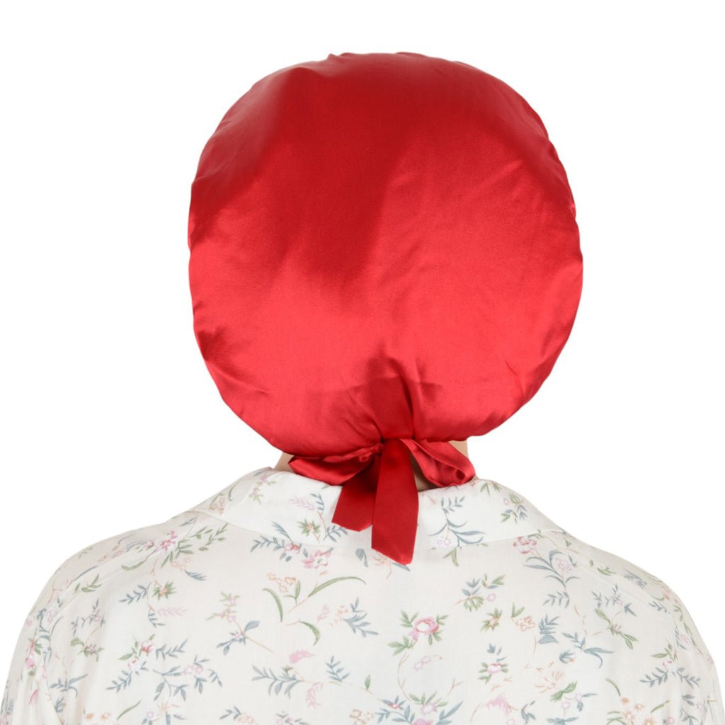 Anna-Kaci Women Satin Sleep Bonnet Adjustable Tie Back Hair Protection Cap for All Hair Types