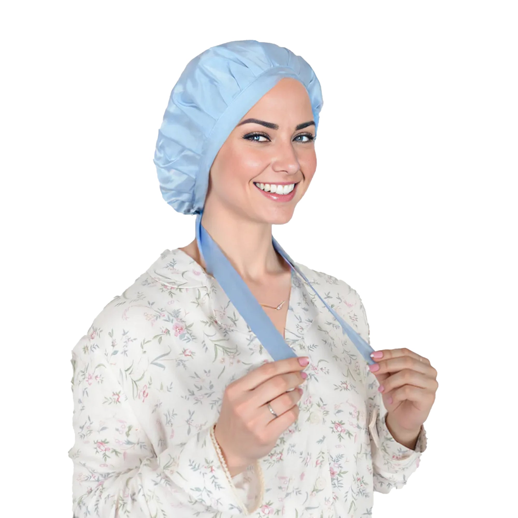 Anna-Kaci Women Satin Sleep Bonnet Adjustable Tie Back Hair Protection Cap for All Hair Types
