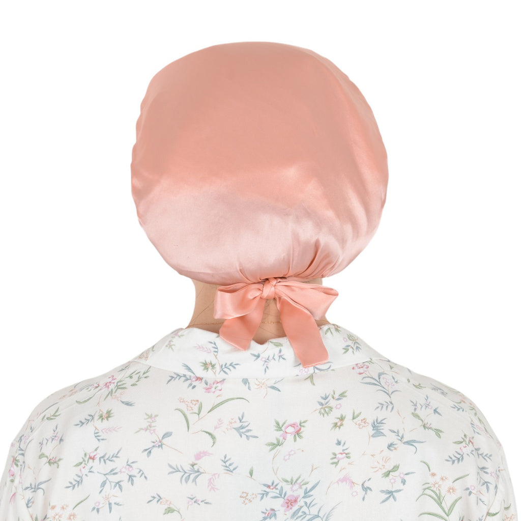 Anna-Kaci Women Satin Sleep Bonnet Adjustable Tie Back Hair Protection Cap for All Hair Types