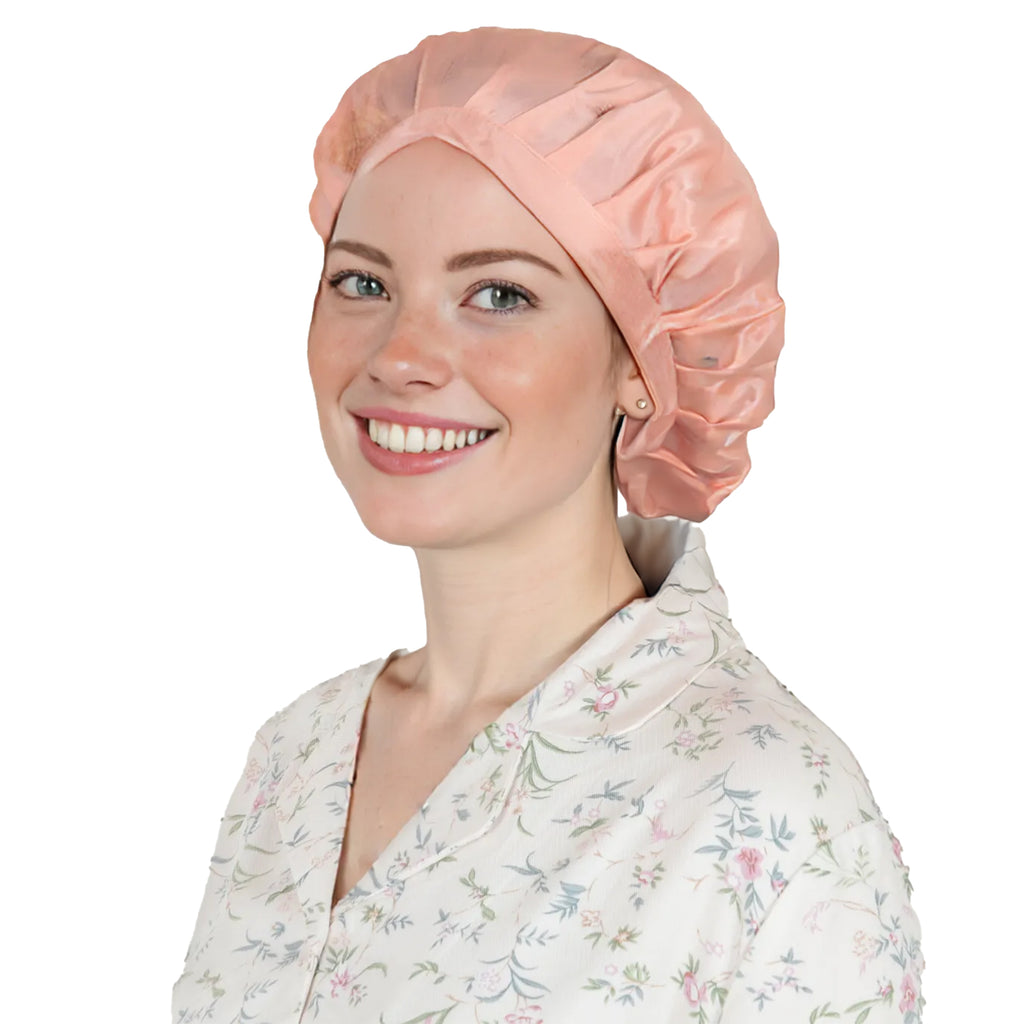 Anna-Kaci Women Satin Sleep Bonnet Adjustable Tie Back Hair Protection Cap for All Hair Types