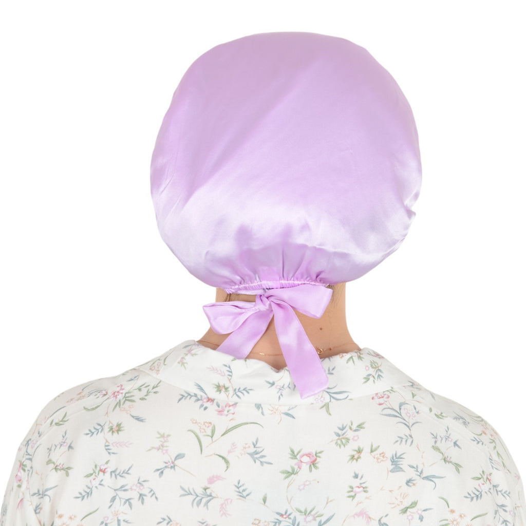 Anna-Kaci Women Satin Sleep Bonnet Adjustable Tie Back Hair Protection Cap for All Hair Types