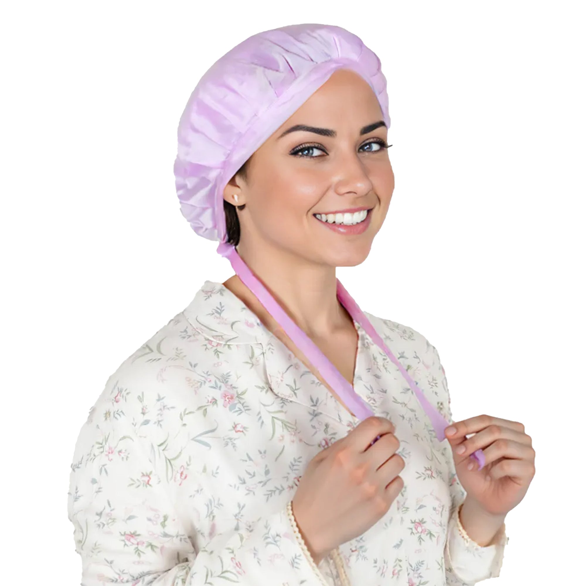 Anna-Kaci Women Satin Sleep Bonnet Adjustable Tie Back Hair Protection Cap for All Hair Types