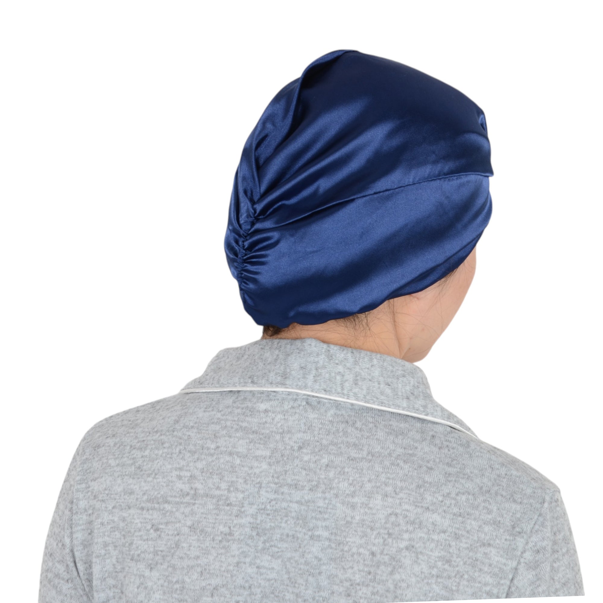 Anna-Kaci Women Silk Bonnet for Sleeping Satin Lined Hair Bonnet Twist Elastic Band Hair Cap