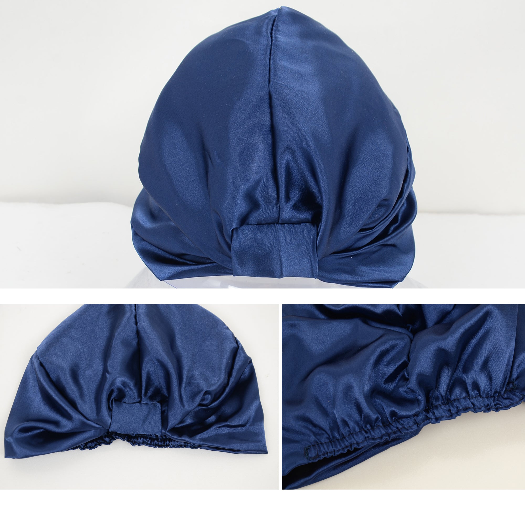 Anna-Kaci Women Silk Bonnet for Sleeping Satin Lined Hair Bonnet Twist Elastic Band Hair Cap