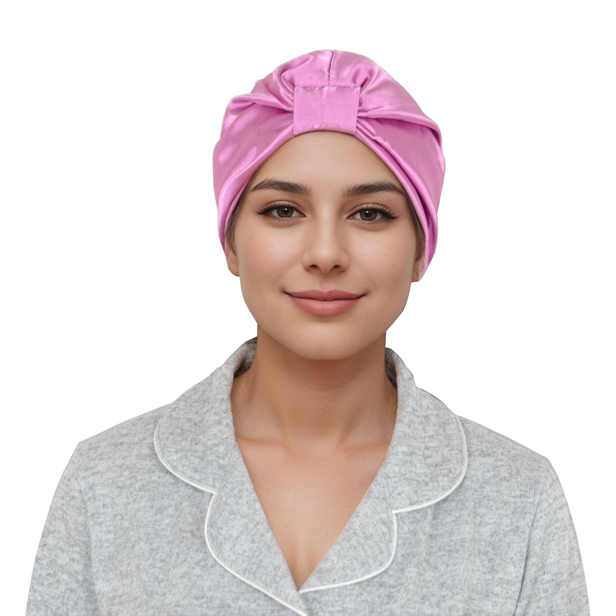 Anna-Kaci Women Silk Bonnet for Sleeping Satin Lined Hair Bonnet Twist Elastic Band Hair Cap