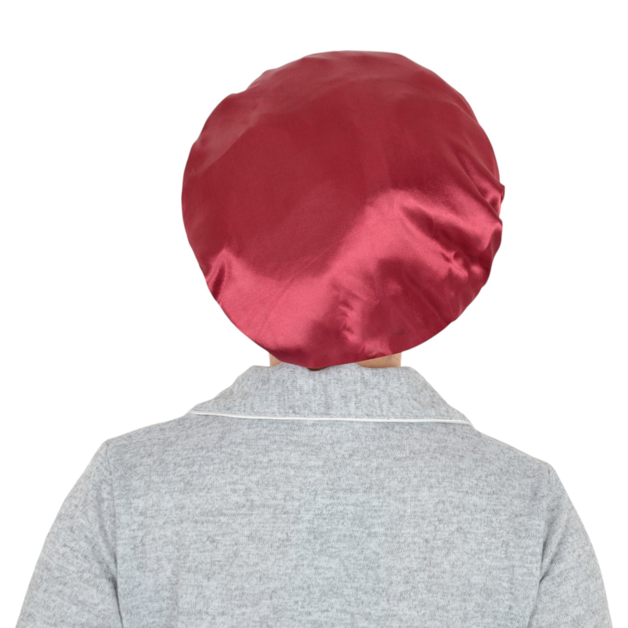 Anna-Kaci Women Silk Bonnet for Sleeping Satin Hair Bonnet with Floral Elastic Band for Hair Protection