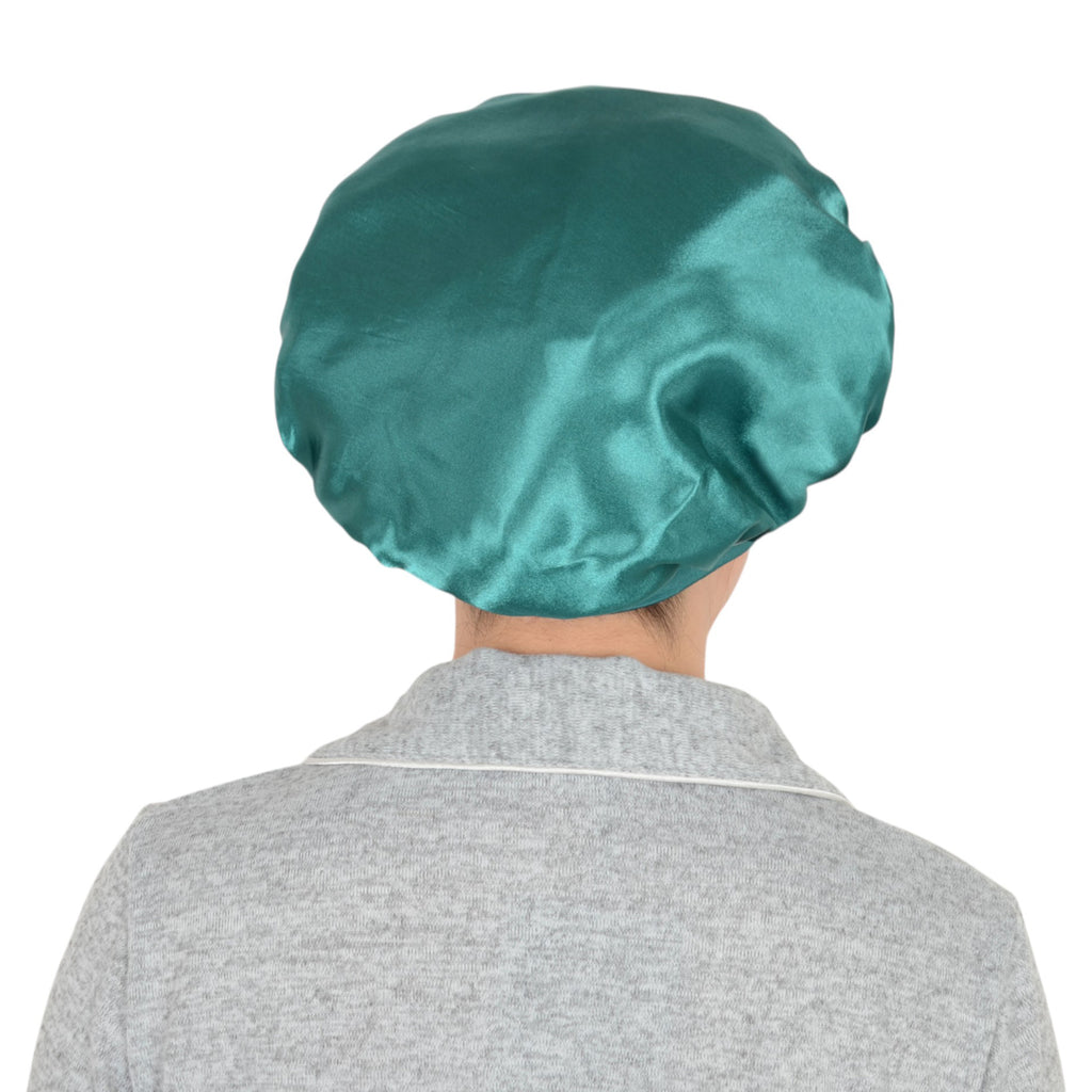 Anna-Kaci Women Silk Bonnet for Sleeping Satin Hair Bonnet with Floral Elastic Band for Hair Protection