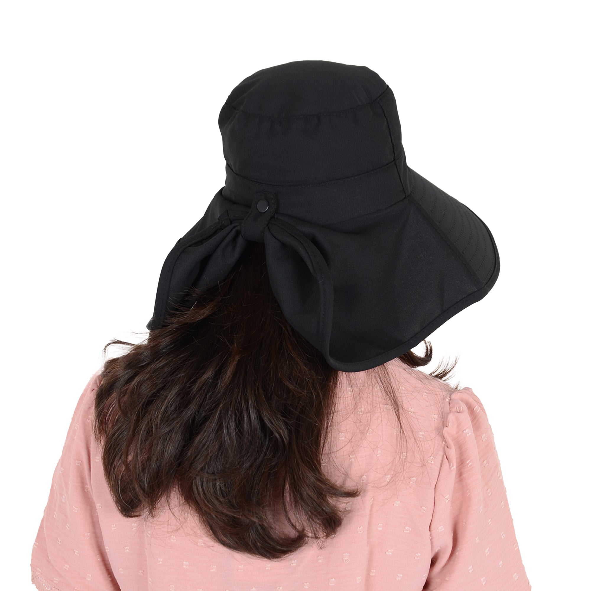 Anna-Kaci Women Ponytail Sun Hat Wide Brim Sun Hat with Flap Packable Adjustable Summer Beach Hat