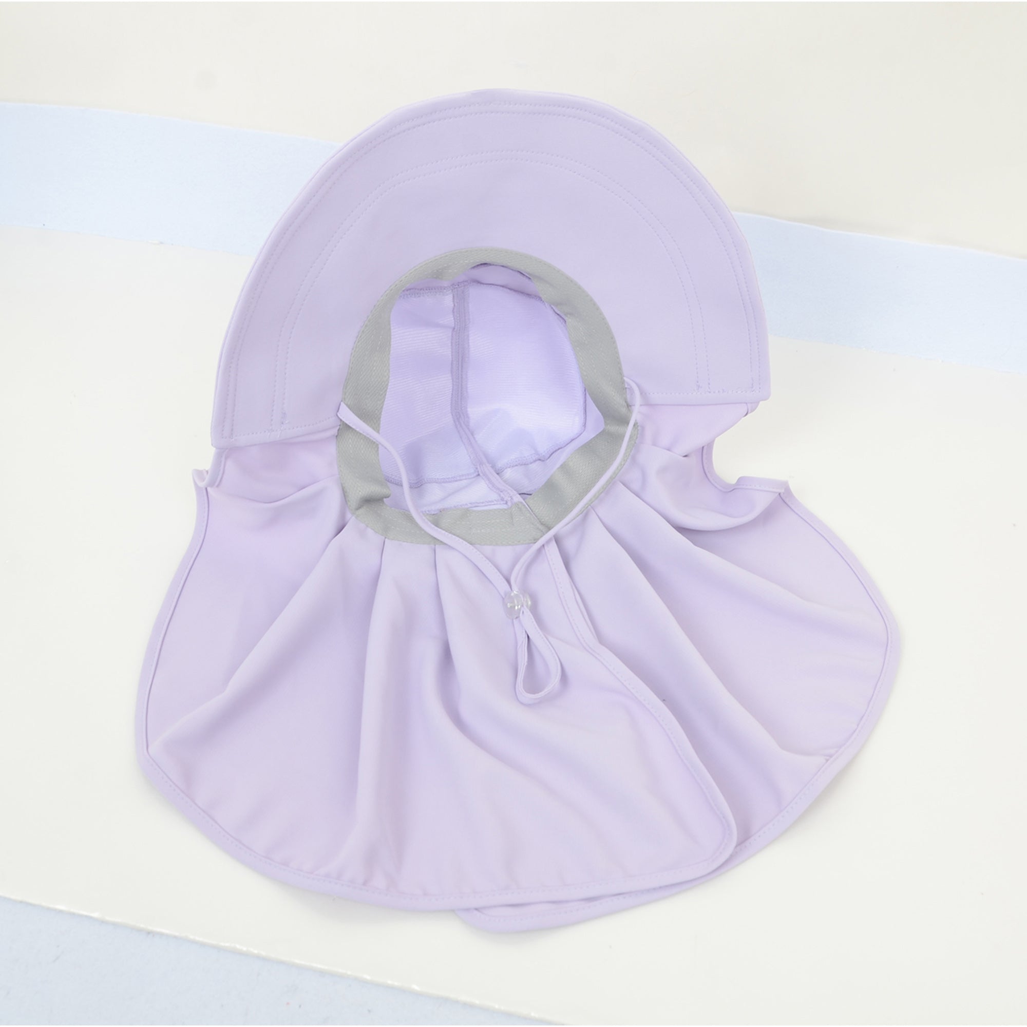 Anna-Kaci Womens Wide Brim Sun Hat UV Protection Flap Design with Back Bow Detail and Adjustable Chin Strap