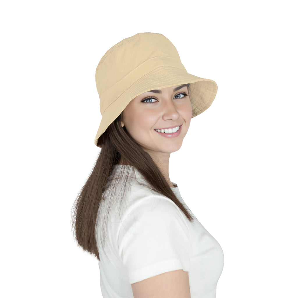 Anna-Kaci Bucket Hat Wide Brim UV Protection Lightweight Packable Outdoor Sun Hat with Adjustable Chin Strap