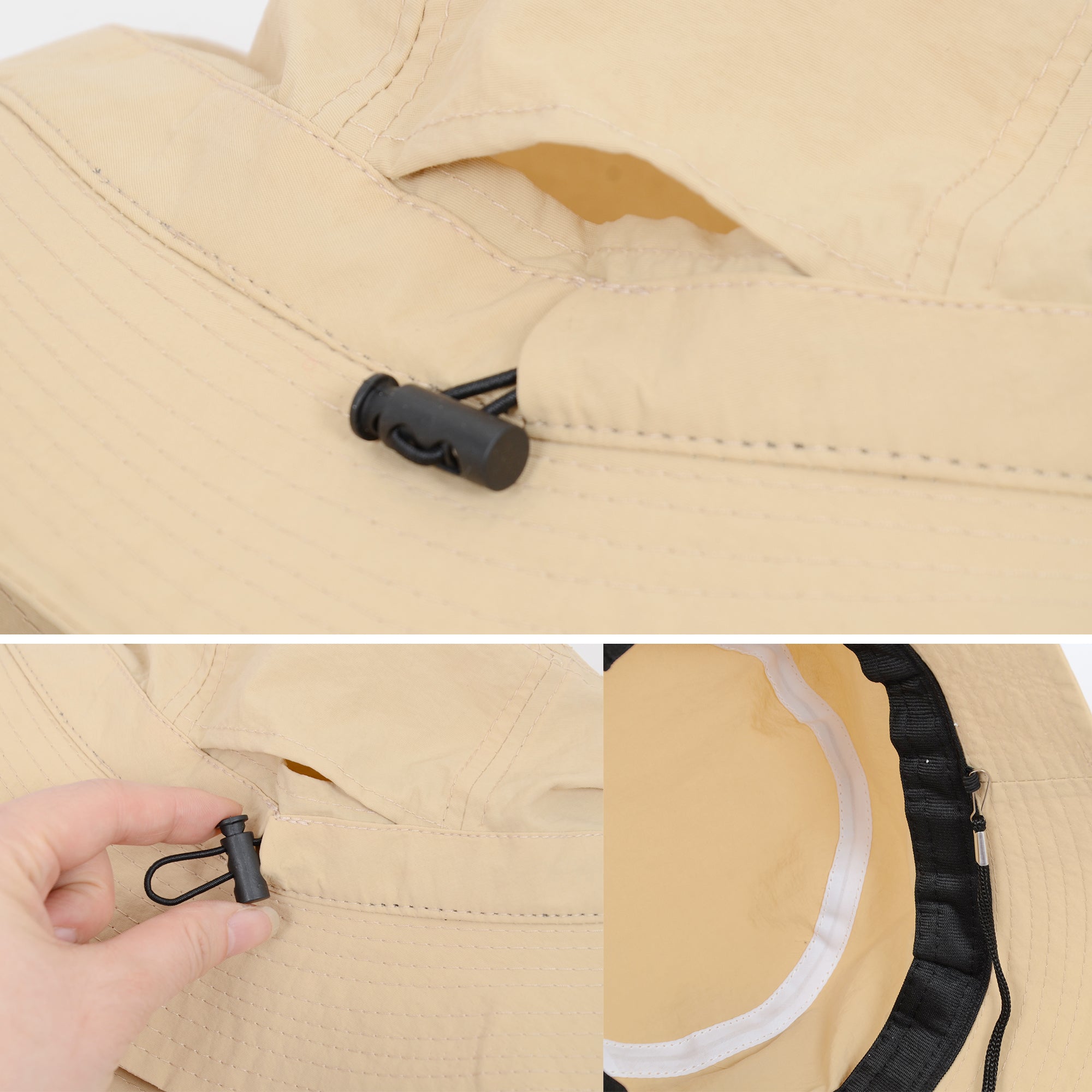 Anna-Kaci Bucket Hat Wide Brim UV Protection Lightweight Packable Outdoor Sun Hat with Adjustable Chin Strap